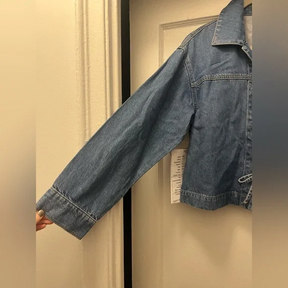 LOFT Denim Bow Top - Picture 8 of 11